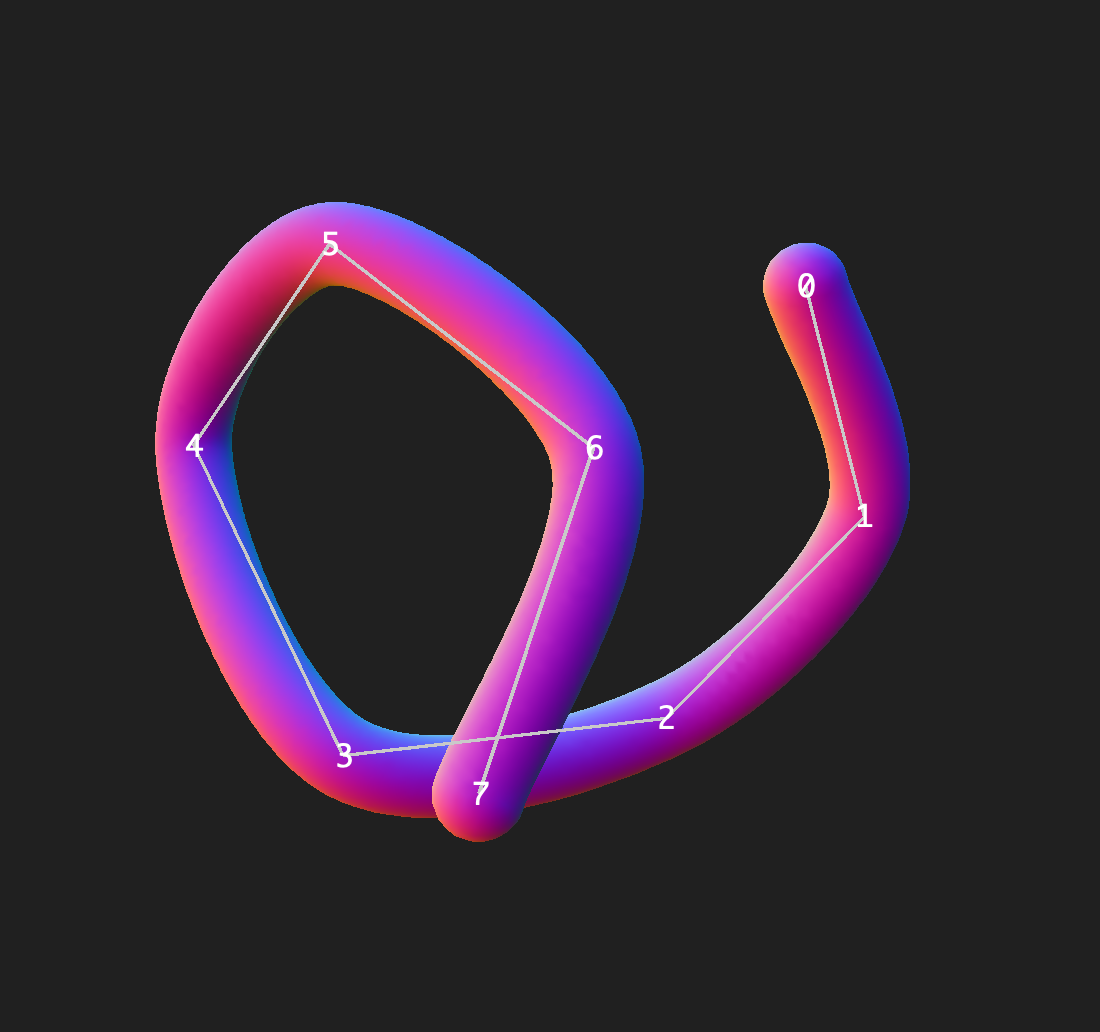 Catmull-Rom Spline 生成的管道